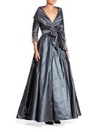Catherine Regehr Classic Shawl-collar Silk Gown