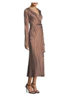 Diane Von Furstenberg Woven Silk Wrap Dress
