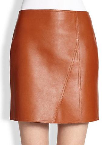 3.1 Phillip Lim Paneled Leather Skirt