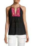Joie Embroidered Tank Top