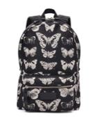 Alexander Mcqueen Butterfly Calfskin Leather Backpack