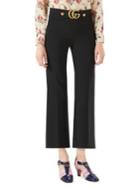 Gucci Gg-detail Flare Pants