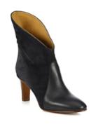 Chloe Kole Leather & Suede Ankle Booties
