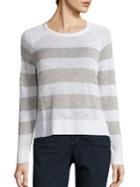 Eileen Fisher Organic Linen & Organic Cotton Striped Sweater
