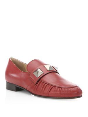 Valentino Rockstud Leather Loafers