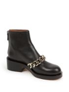 Givenchy Chain-trimmed Leather Booties