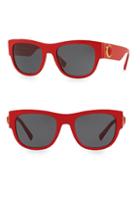 Versace 55mm Wayfarer Wrapped Sunglasses