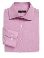 Ike Behar Regular-fit Gingham Pickstitch Cotton Dress Shirt