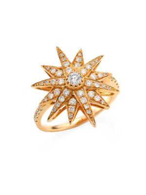 Shay Diamond & 18k Rose Gold Starbust Ring
