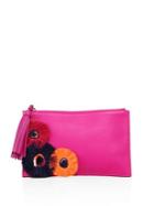 Loeffler Randall Floral-embroidered Leather Pouch