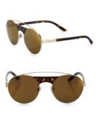 Giorgio Armani 53mm Round Sunglasses