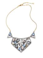 Alexis Bittar Crystal-encrusted Mosaic Lace Bib Necklace