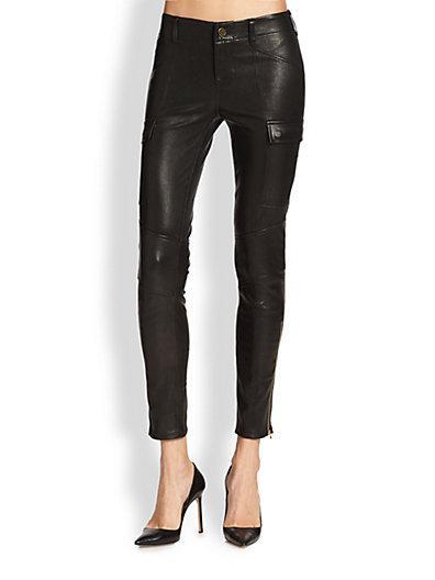 J Brand Houlihan Leather Skinny Pants