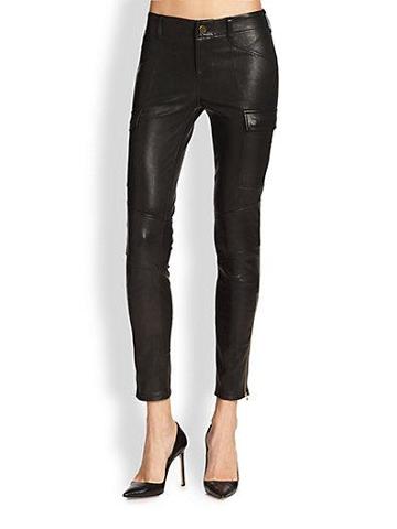 J Brand Houlihan Leather Skinny Pants