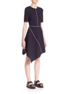 Stella Mccartney Wool-blend Asymmetric Dress