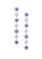 Adriana Orsini Crystal & Rhodium-plated Linear Earrings