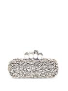 Alexander Mcqueen Bejeweled Knuckle Box Leather Clutch