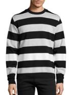Diesel Black Gold Striped Long Sleeve Sweatshirt