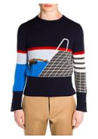 Thom Browne Pool Side Intarsia Knit Cashmere Sweater