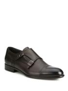 Hugo Boss Double Monk Strap Leather Shoes