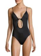 Solid And Striped One-piece Kelsey Swimsuit