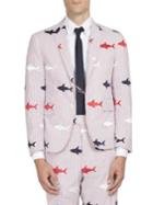Thom Browne Shark Embroidered Jacket