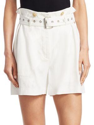 3.1 Phillip Lim Utility Belted Cotton Shorts
