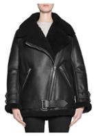 Acne Studios Oversized Shearling & Leather Jacket