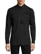 Givenchy Military Velcro Patch Shirt
