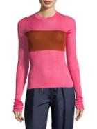 Calvin Klein 205w39nyc Ribbed Knit Crewneck Pullover