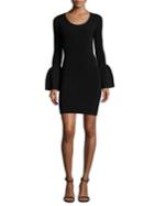 Elizabeth And James Willomina Bell Sleeve Textured Dress