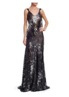 Rubin Singer Sequin Fit-&-flare Gown