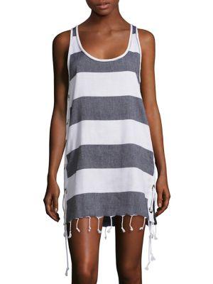 Koza Lebron Stripe Side-lace Dress