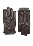 Polo Ralph Lauren Quilted Wool-lined Leather Racing Gloves