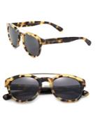 Dolce & Gabbana Phantos 50mm Round Acetate & Metal Sunglasses