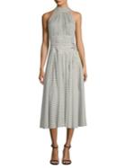 Diane Von Furstenberg Dot-print Halter Dress