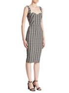 Victoria Beckham Checked Sweetheart Dress