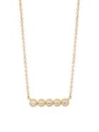 Hearts On Fire 18k Yellow Gold Diamond Bar Pendant Necklace