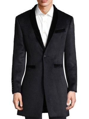 John Varvatos Classic Shawl Collar Coat