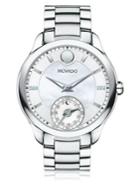 Movado Bellina Motion Diamond, Mother-of-pearl & Stainless Steel Bracelet Watch