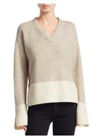 Derek Lam 10 Crosby V-neck Wool-blend Sweater