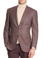 Canali Mini Check Wool-cashmere Sportcoat