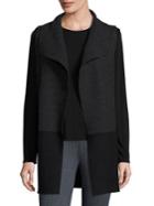 Eileen Fisher Wool Colorblock Vest