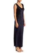 Theory Cowl Back Double Sateen Dress