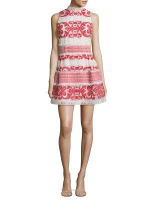 Alexis Minika Embroidered Tiered Dress
