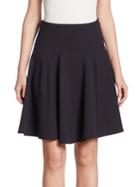 Armani Jeans Fluted Wool Skirt