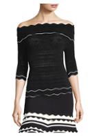Yigal Azrouel Scalloped Trim Off-the-shoulder Top