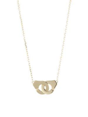 Dinh Van Menottes 18k Yellow Gold Handcuff Chain Necklace