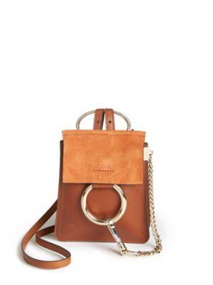 Chlo Faye Mini Leather & Suede Bracelet Crossbody Bag