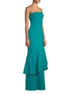 Likely Davey Ruffle-hem Gown